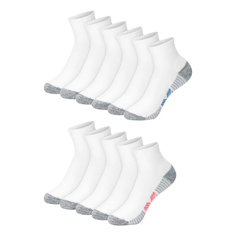 Hanes Little & Big Kid Boys Breathable 10+1 Bonus Pairs Quarter Ankle Socks