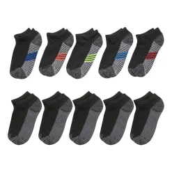Hanes Little & Big Kid Boys Multi-Pack 10 Pair No Show Socks