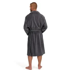 Hanes Mens Fleece Long Sleeve Knee Length Robe