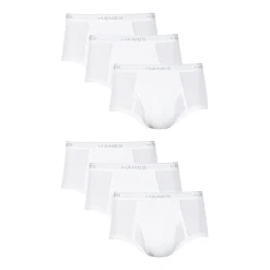 Hanes Mens 6 Pack Briefs J252w6