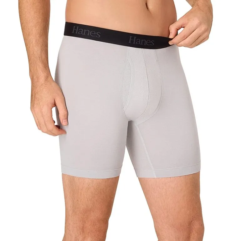 Hanes Mens 4 Pack Support Pouch Boxer Briefs Bonus Pack Ufsll4