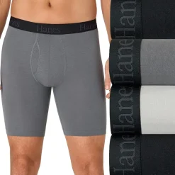 Hanes Mens 4 Pack Support Pouch Boxer Briefs Bonus Pack Ufsll4