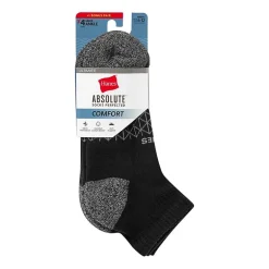 Hanes® Men's Ultimate Absolute Comfort, 3+1 Bonus Pack, Ankle Socks