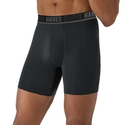 Hanes® Men's Ultimate 3-Pack Moves X-TEMP® Performance Regular Leg Boxer Briefs Underwear with Total Support Pouch™ Umsbh3