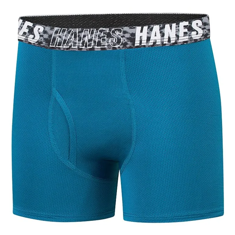 Hanes Moves Little & Big Kid Boys 5 Pack Boxer Briefs Bux88f