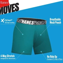 Hanes Moves Little & Big Kid Boys 5 Pack Boxer Briefs Bux88f