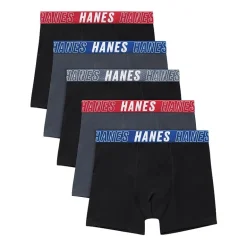 Hanes Moves Little & Big Kid Boys 5 Pack Boxer Briefs Bux92b