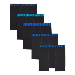 Hanes Moves Stretch Little & Big Kid Boys 5 Pack Boxer Briefs Bu9xb5