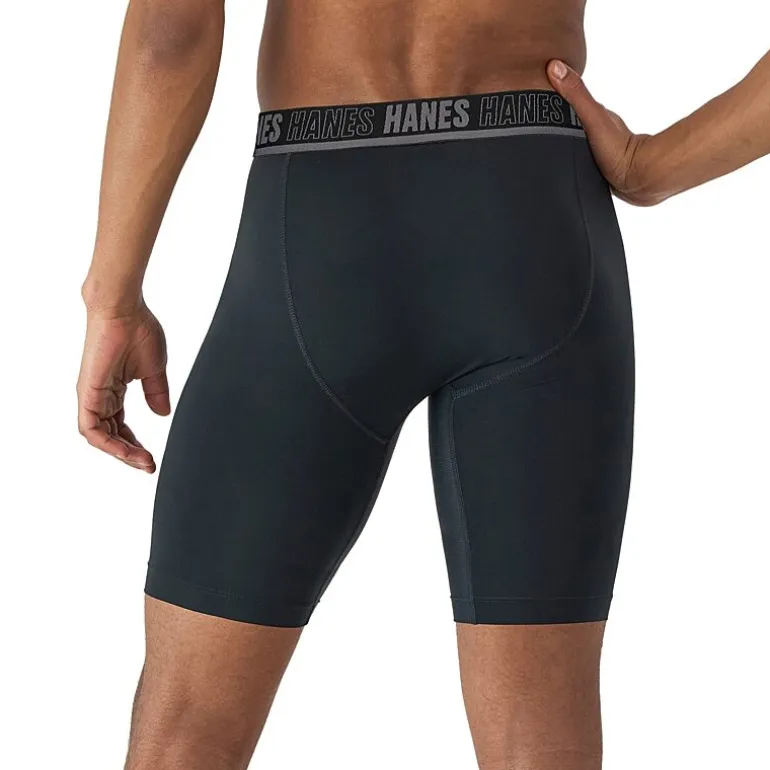Hanes Moves Xtemp Performance Total Support Pouch Bonus Pack Mens 5 Pack Support Pouch Long Leg Boxer Briefs Umsld5