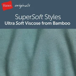 Hanes Originals Supersoft Mens 3 Pack Cooling Multi-Pack Comfort Waistband Trunks Uo2tb3