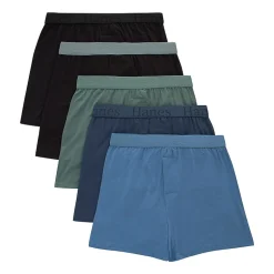 Hanes Originals Ultimate Little & Big Boys 5 Pack SuperSoft Knit Boxers