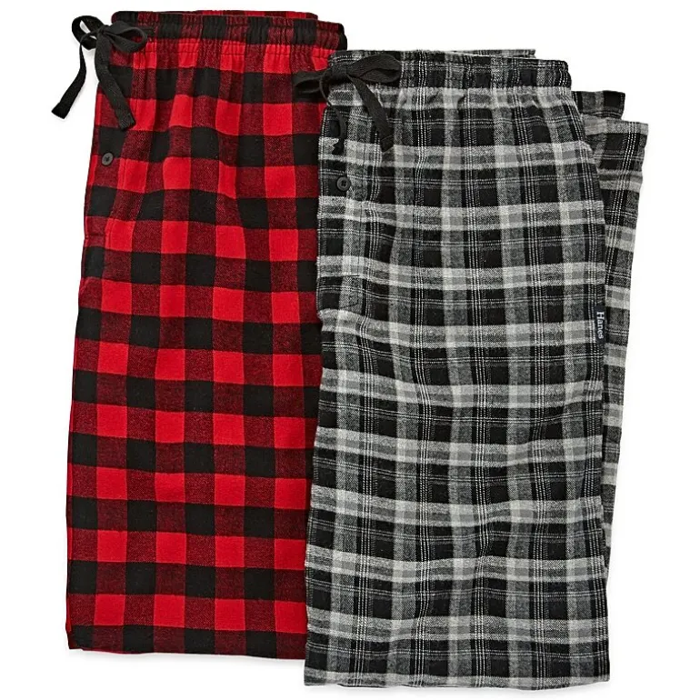 Hanes® 2-pk. Flannel Pajama Pants