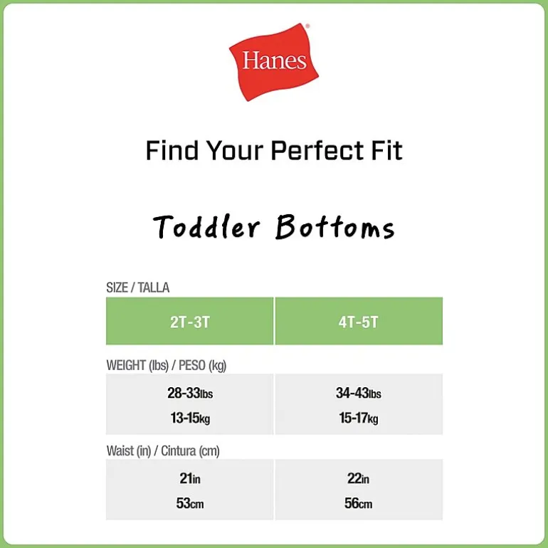Hanes Potty Trainer Toddler Boys 6 Pack Briefs Tublbr