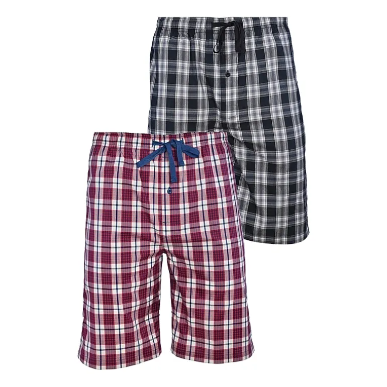 Hanes Stretch Mens 2-pc. Pajama Shorts