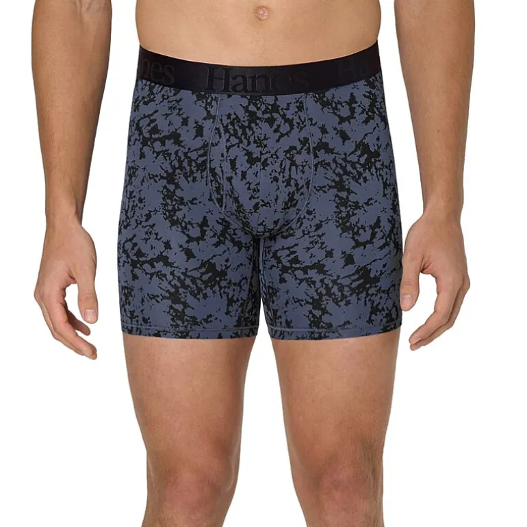 Hanes Supersoft Bonus Pack Mens 4 Pack Boxer Briefs Uo2bd4