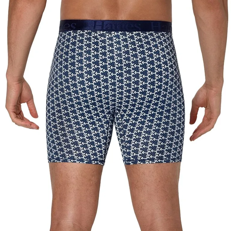 Hanes Supersoft Bonus Pack Mens 4 Pack Boxer Briefs Uo2bd4
