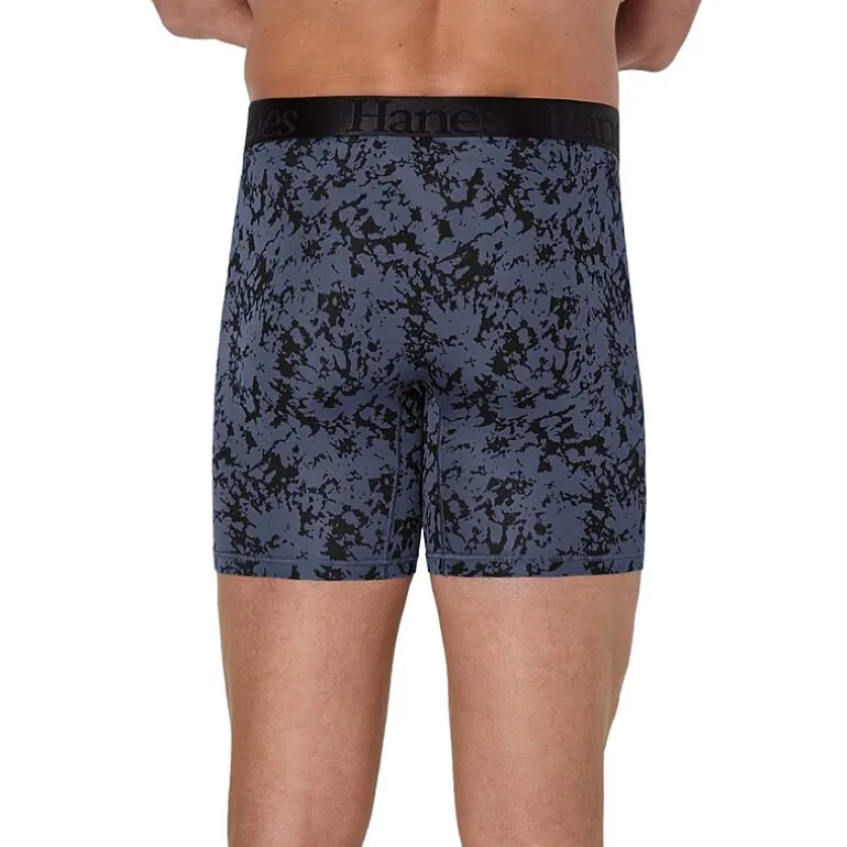 Hanes Supersoft Bonus Pack Mens 4 Pack Boxer Briefs Uo2bd4