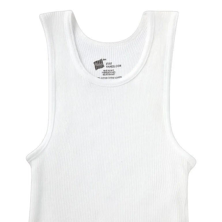 Hanes Toddler Boys U Neck Sleeveless 5 Pack Tank