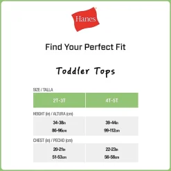 Hanes Toddler Boys U Neck Sleeveless 5 Pack Tank