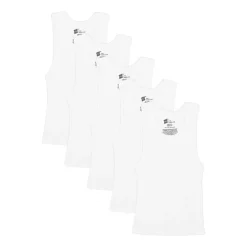 Hanes Toddler Boys U Neck Sleeveless 5 Pack Tank