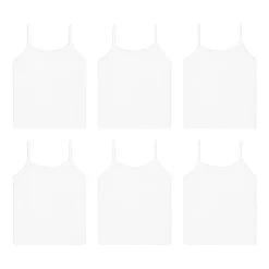 Hanes Toddler Girls U Neck Sleeveless 6 Pack Camisole