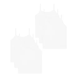 Hanes Toddler Girls U Neck Sleeveless 6 Pack Camisole