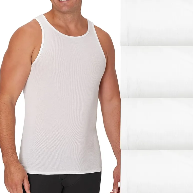 Hanes® Ultimate Big & Tall Men’s 4-Pack ComfortSoft® Tall Man Tank Undershirts