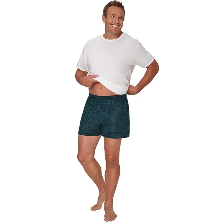 Hanes® Ultimate Big & Tall Men’s Underwear 3-Pack Woven Boxers Underwear 745cx3
