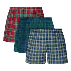 Hanes® Ultimate Big & Tall Men’s Underwear 3-Pack Woven Boxers Underwear 745cx3