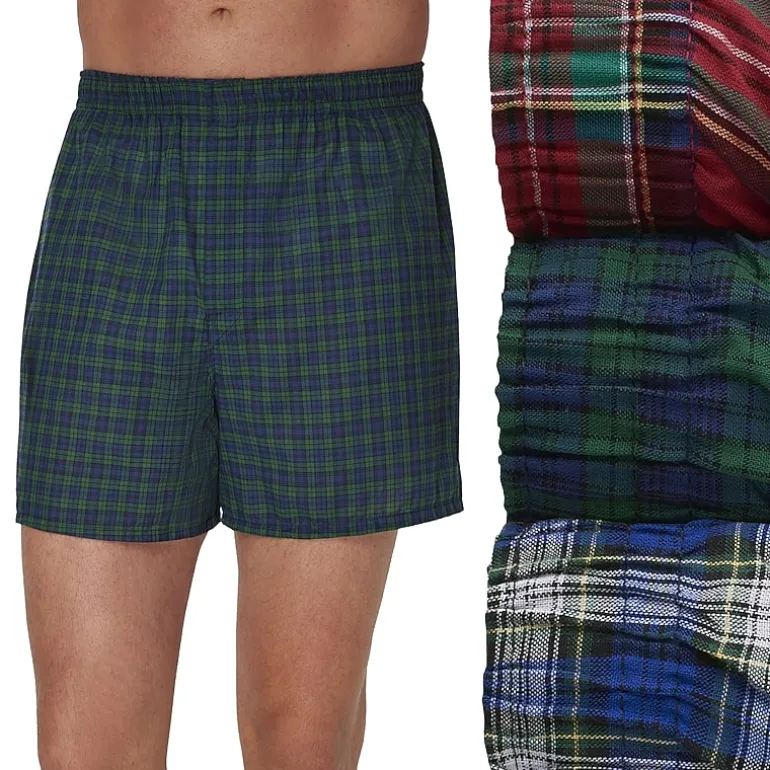 Hanes® Ultimate Big & Tall Men’s Underwear 3-Pack Woven Boxers Underwear 745cx3