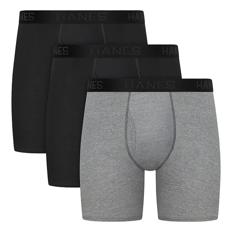 Hanes® Ultimate Big & Tall Men’s Underwear 3-Pack ComfortSoft® Boxer Briefs Underwear 7703b3