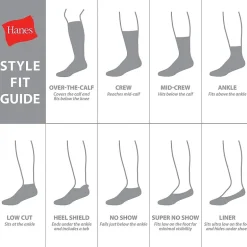 Hanes Ultimate Bonus Pack Mens 7 Pair Crew Socks