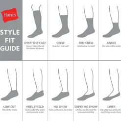 Hanes Ultimate Bonus Pack Mens 7 Pair Crew Socks