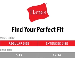 Hanes Ultimate Bonus Pack Mens Multi-Pack 7 Pair Quarter Ankle Socks