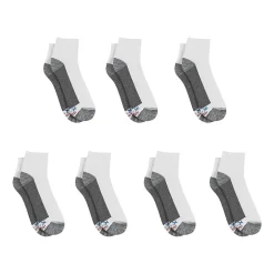 Hanes Ultimate Bonus Pack Mens Multi-Pack 7 Pair Quarter Ankle Socks