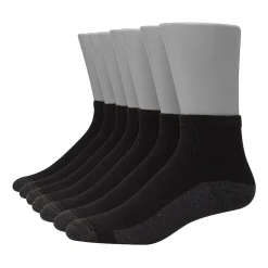 Hanes Ultimate Bonus Pack Mens Multi-Pack 7 Pair Quarter Ankle Socks