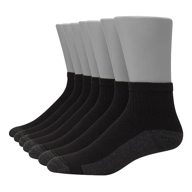 Hanes Ultimate Bonus Pack Mens Multi-Pack 7 Pair Quarter Ankle Socks