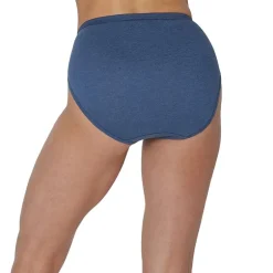 Hanes Ultimate™ Cool Comfort™ Cotton Ultra Soft Womens Average + Full Figure 6 Pack Cooling Multi-Pack High Cut Panty 43h6cc