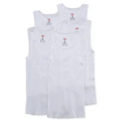 Hanes Ultimate Little & Big Boys 5 Pack U Neck Lightweight Tank