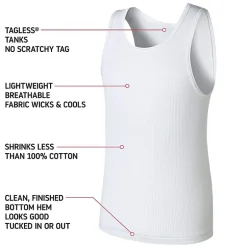 Hanes Ultimate Little & Big Boys 5 Pack U Neck Lightweight Tank