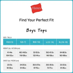 Hanes Ultimate Little & Big Boys 5 Pack Moisture-Wicking Crew Neck Short Sleeve T-Shirt