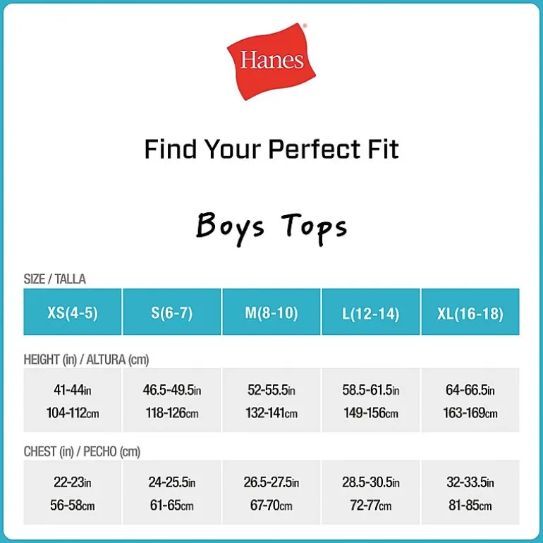 Hanes Ultimate Little & Big Boys 5 Pack Moisture-Wicking Crew Neck Short Sleeve T-Shirt