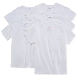 Hanes Ultimate Little & Big Boys 5 Pack Moisture-Wicking Crew Neck Short Sleeve T-Shirt