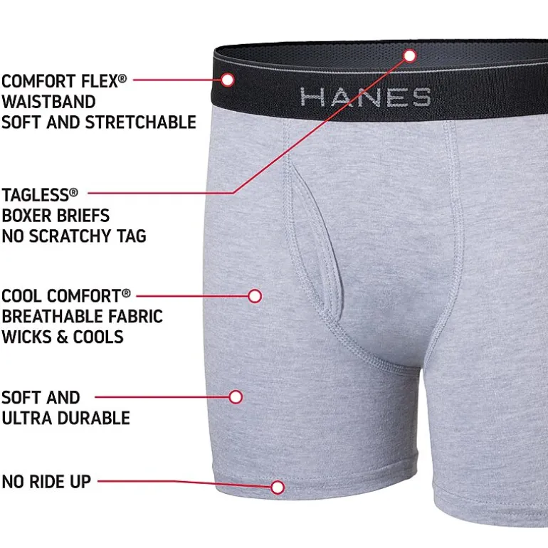 Hanes Ultimate Little & Big Boys 5 Pack Boxer Briefs