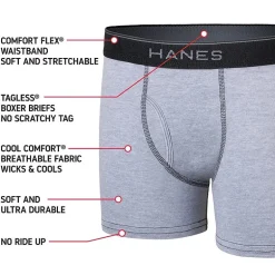 Hanes Ultimate Little & Big Boys 5 Pack Boxer Briefs