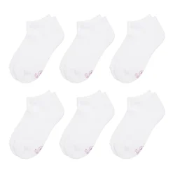 Hanes Ultimate Little & Big Girls 6 Pair Low Cut Socks