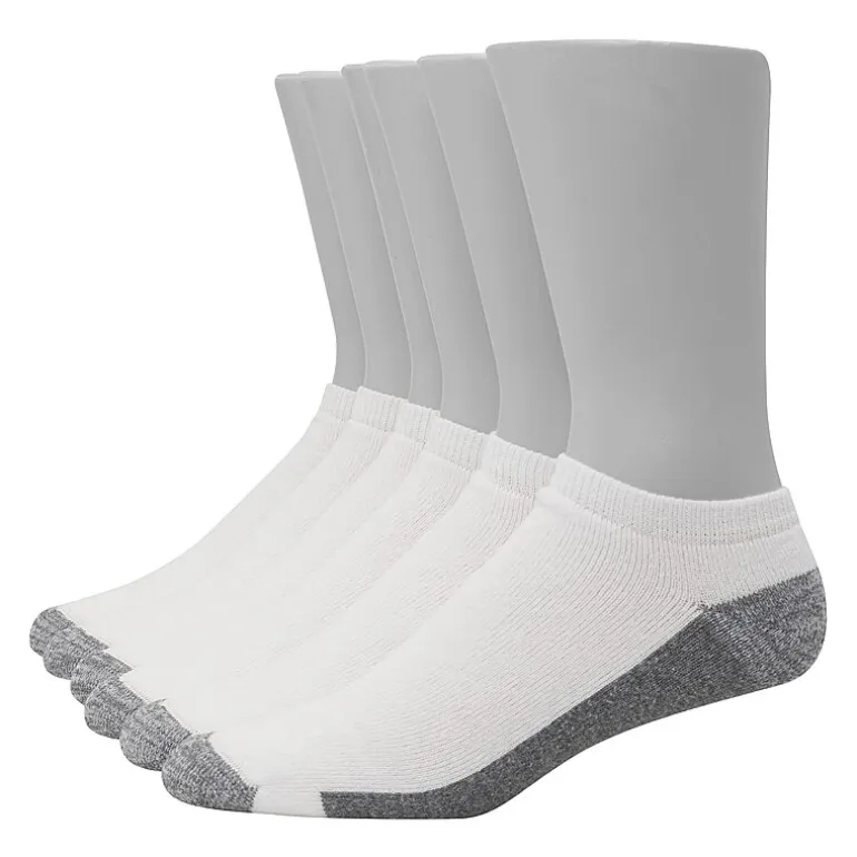 Hanes Ultimate Mens Multi-Pack 6 Pair Low Cut Socks