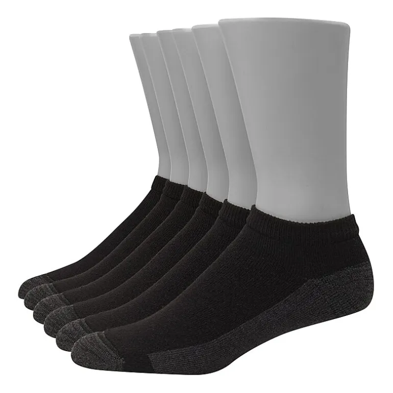 Hanes Ultimate Mens Multi-Pack 6 Pair Low Cut Socks