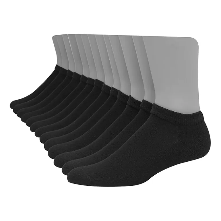 Hanes Ultimate Mens Multi-Pack 12 Pair Big and Tall Low Cut Socks