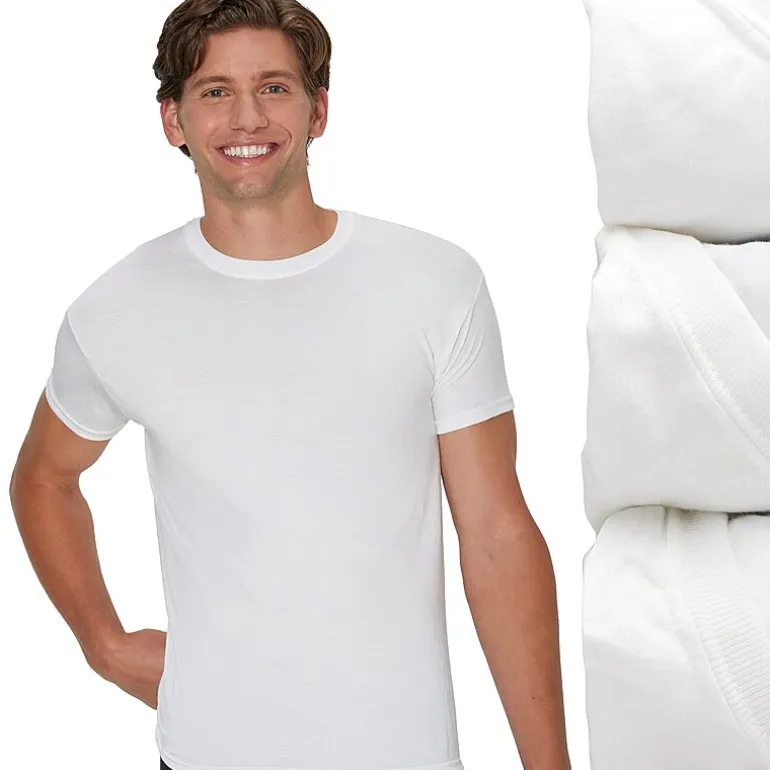 Hanes® Ultimate Men's 3-Pack ComfortBlend® T-Shirt Undershirts